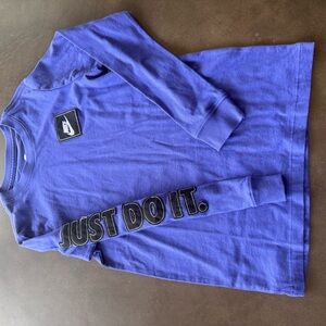 Nike Kids Purple Long Sleeve Tee